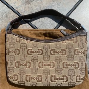 Vintage Gucci Canvas Shoulder Bag